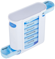 17384 Pillendose 7 Tage Pillenbox Tablettendose Tablettenbox Tower Blau-grau 1 Stück (1er Pack) Angebot bei HelloDeals