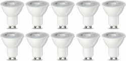 Amazon Basics LED-Leuchtmittel, GU10-Spots, 4.7 W (entspricht 50-W-Glühbirne), Warmweiß, nicht dimmbar, 10Stück (1er Pack) 10Stück (1er Pack) 4.7W (50W) Warmweiß Angebot bei HelloDeals