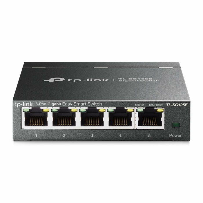 TP-Link TL-SG105E 5-Ports Gigabit Easy Smart Managed Netzwerk Switch(Plug-and-Play,Metallgehäuse, QoS, IGMP-Snooping,LAN Verteiler, zentrales Management, energieeffizient) 5 Port Angebot bei HelloDeals