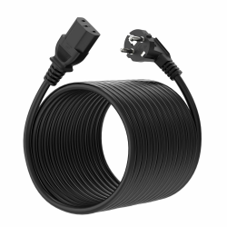 BENSN 3m Kaltgerätekabel Netzkabel Stromkabel für PC, Computer Monitor, Drucker, Beamer - Kompatibel mit Samsung LG Sony Panasonic Acer Asus Dell - C13 Kabel 3 Polig 250V 10A Netzteil Angebot bei HelloDeals