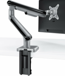 Desktronic Einzel Monitor Halterung, Bis zu 34" & 8kg, 360° Drehung, Höhenverstellbar, Robuste Bauweise, Einfache Montage, Für Große Bildschirme, Ergonomisch, Passend für alle VESA 75/100 Schwarz EINZEL Angebot bei HelloDeals