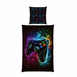 Herding Bettwäsche Gaming, Young Collection, Kopfkissenbezug ca. 80 x 80 cm, Bettbezug ca. 135 x 200 cm, Mit Reißverschluss, 100% Polyester/Mikrofaser Angebot bei HelloDeals