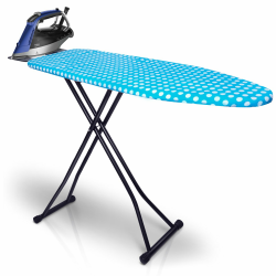 SUNDOY 132x33cm Premium Bügelbrett für Dampfbügelstation – Extra breit, höhenverstellbar, 3-lagige Polsterung, Stabiler Bügeltisch mit Eco-Verpackung für Zuhause, Bügelbereich 110x33-Zt Angebot bei HelloDeals