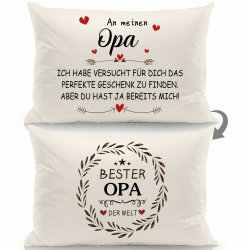 Opa Ich Habe versucht Finden Aber du hast ja Schon Mich Doppelseitige Kissenbezüge für Opa Großvater Geburtstag Vatertag Großvatertag (Opa-b) Angebot bei HelloDeals