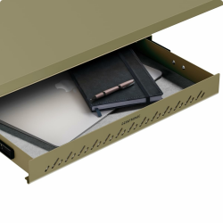 Desktronic Schreibtisch-Organizer, Untertisch-Aufbewahrungsbox, Schreibtisch für Büro Schule Homeoffice Schreibwaren, Metallschublade, Versteckte Schubladenbox (Hellgrün) Angebot bei HelloDeals