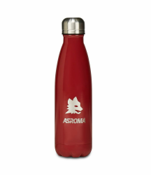 AsRoma Seven Trinkflasche, Thermosflasche, Wasserflasche, aus Edelstahl, BPA-frei, 500 ml, Silikondeckel, Kinder, Jungen, Fußball, Geschenkidee Angebot bei HelloDeals