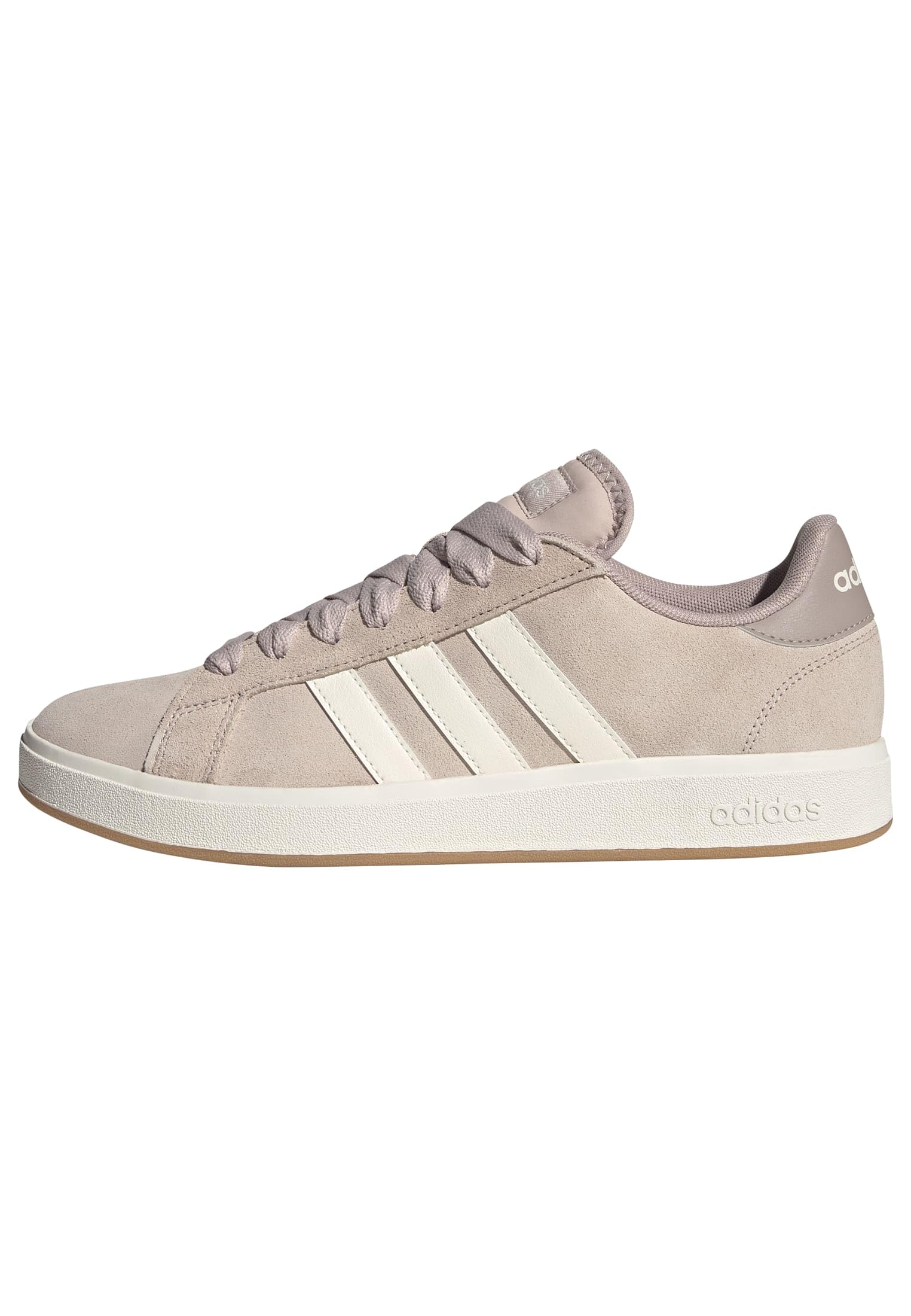 adidas Unisex Grand Court Base 00s Sneaker Wildleder Gummi JQ6018 46 2/3 EU Wonder Taupe Off White Grey Angebot bei HelloDeals