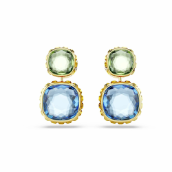 Swarovski Chroma Kollektion, Kissenform-Schliff, Mehrfarbig, Goldfarben plattiert Chroma Tropfenohrringe Angebot bei HelloDeals