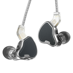 KB2208 HiFi-In-Ear-Monitor, Hochleistungs-DD-Einheit, leistungsstarker Bass, In-Ear-Kopfhörer, abnehmbares Kabeldesign, 0,78 mm, 2-pin, für Musiker, Sänger, Schlagzeuger(Schwarz, kein Mikrofon) kein Mikrofon Schwarz Angebot bei HelloDeals