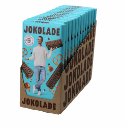 JOKOLADE Vollmilchschokolade 12 x 140 g Tafel Vorratspack | Mit Brezelstücken, Karamell und Meersalz | Faire Schokolade von Joko Winterscheidt Angebot bei HelloDeals