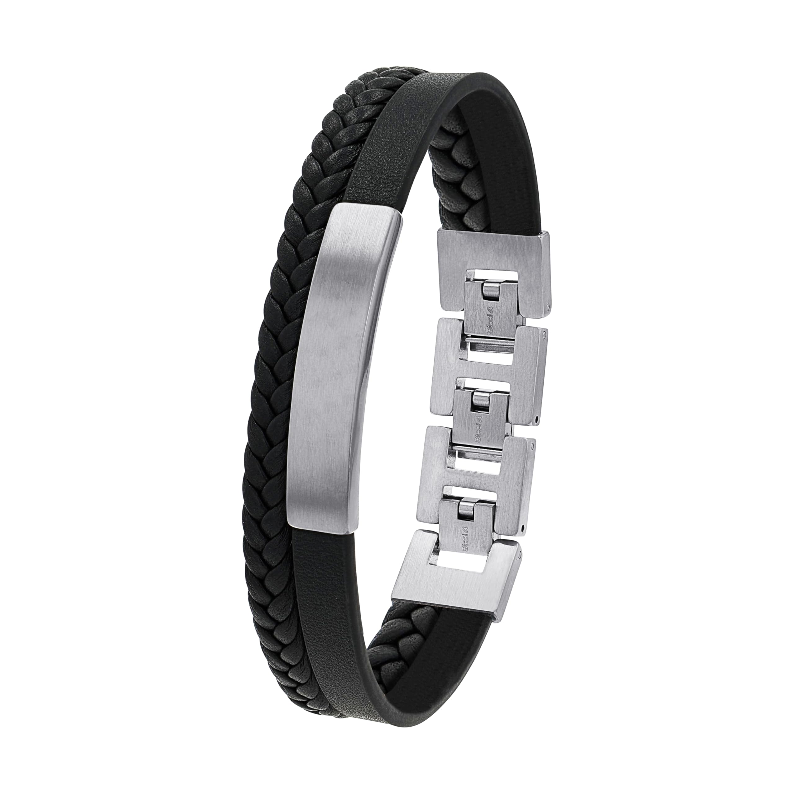 s.Oliver Herren Schmuck – Armband aus Leder mit Edelstahldetails – Klassisch, Zeitlos und Maskulin – Perfekte Geschenkidee Moderner Angebot bei HelloDeals
