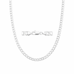 Kraven 925 Silber 5mm 6mm Figaro Kette Panzerkette Halskette Kubanische Gliederkette für Männer,Robuste Nicht Verblassende Herren Schmuck Geschenke Ohne Anhänger16/18/20/22/24 Zoll 55CM Cuban Angebot bei HelloDeals