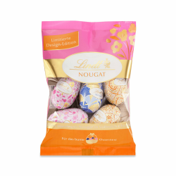 Lindt Schokolade Deko Edition Nougat-Eier, Gold | 90 g | 5 Schokoladeneier aus zartem Haselnuss-Nougat in Alpenvollmilch-Schokolade | Osterschokolade | Schokoladengeschenk Angebot bei HelloDeals