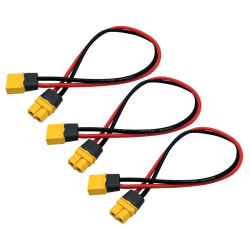 3 STÜCKE XT60H Stecker Verlängerungskabel XT60H Stecker Stecker auf XT60H Stecker Buchse Drahtadapter mit 11,8 Zoll 14 AWG Silikondraht xt60-extension-30cm-3pcs Angebot bei HelloDeals