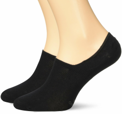 Camano Herren Unisex Fashion Sneaker Invisible 2p Füßlinge (2er Pack) 39-42 Schwarz (Black 5) Angebot bei HelloDeals