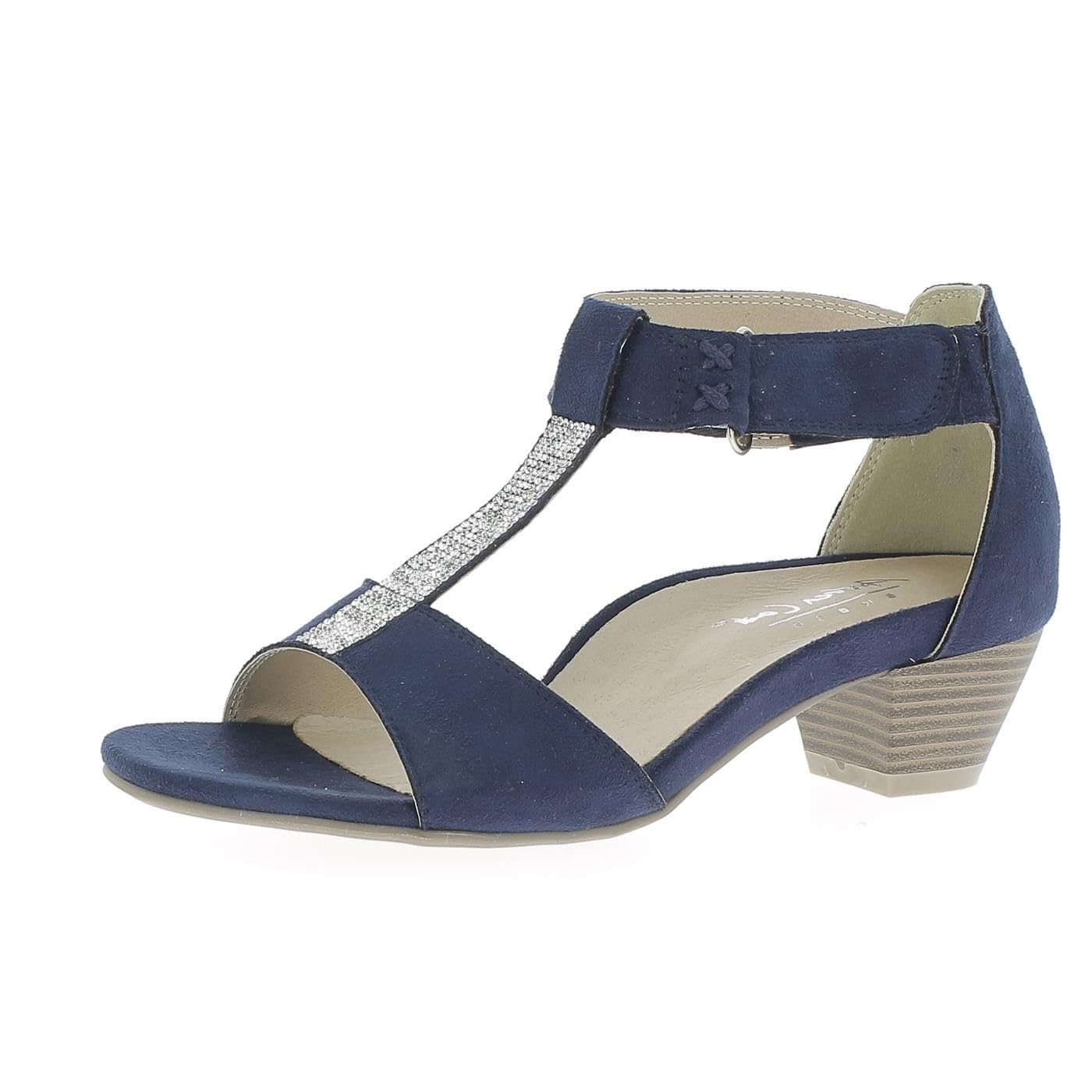 Andrea Conti Damen Sandalette Sandale mit Absatz 41 EU D Blau Angebot bei HelloDeals