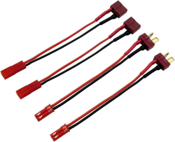 2 Paar Deans T-Stecker auf JST-Stecker Männlich Weiblich mit 20 AWG 10 cm Silikonkabel-Drahtadapter für RC FPV ESC-Geschwindigkeitsregler Lipo-Akkuladung Deans T to JST Angebot bei HelloDeals