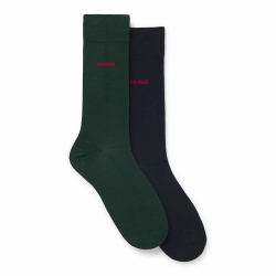 HUGO Herren 2p Rs Uni CC 10241199 01 Regular_Socks 40-46 Open Green Angebot bei HelloDeals