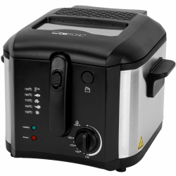 Clatronic® Friteuse mit Fett | 2,5 Liter | Fritteuse 130-190°C | Geruchs- und Fettdunstfilter | 1600W | Abtropfvorrichtung | Antihaft-Ölbehälter | Friteuse Öl | Fritteuse mit Öl | Fritöse FR 3649 Angebot bei HelloDeals