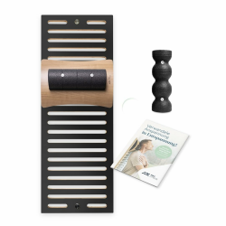 MaxFitness - Faszienrolle Set mit Wandhalterung Performance - inkl. LeanBoard & PickUp - 2 Foam Roller gegen Schmerzen (Rollen Halterung Kirschbaum/Wandhalterung Anthrazit, Faszien-Set Performance) Rollen Halterung Kirschbaum / Wandhalterung Anthrazit Fas Angebot bei HelloDeals