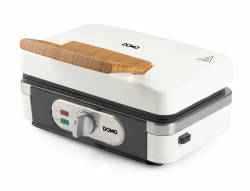 DOMO DO9277C Snackmacher 3-in-1 - Sandwichmaker - Waffeleisen - Kontaktgrill - 1100W - Weiß White Angebot bei HelloDeals
