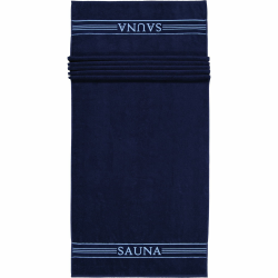 frottana Sauna – Saunatuch mit Bordüre 80 x 200 cm aus 100% Baumwolle, Deep Sea 80 x 200 cm Deep Sea Angebot bei HelloDeals