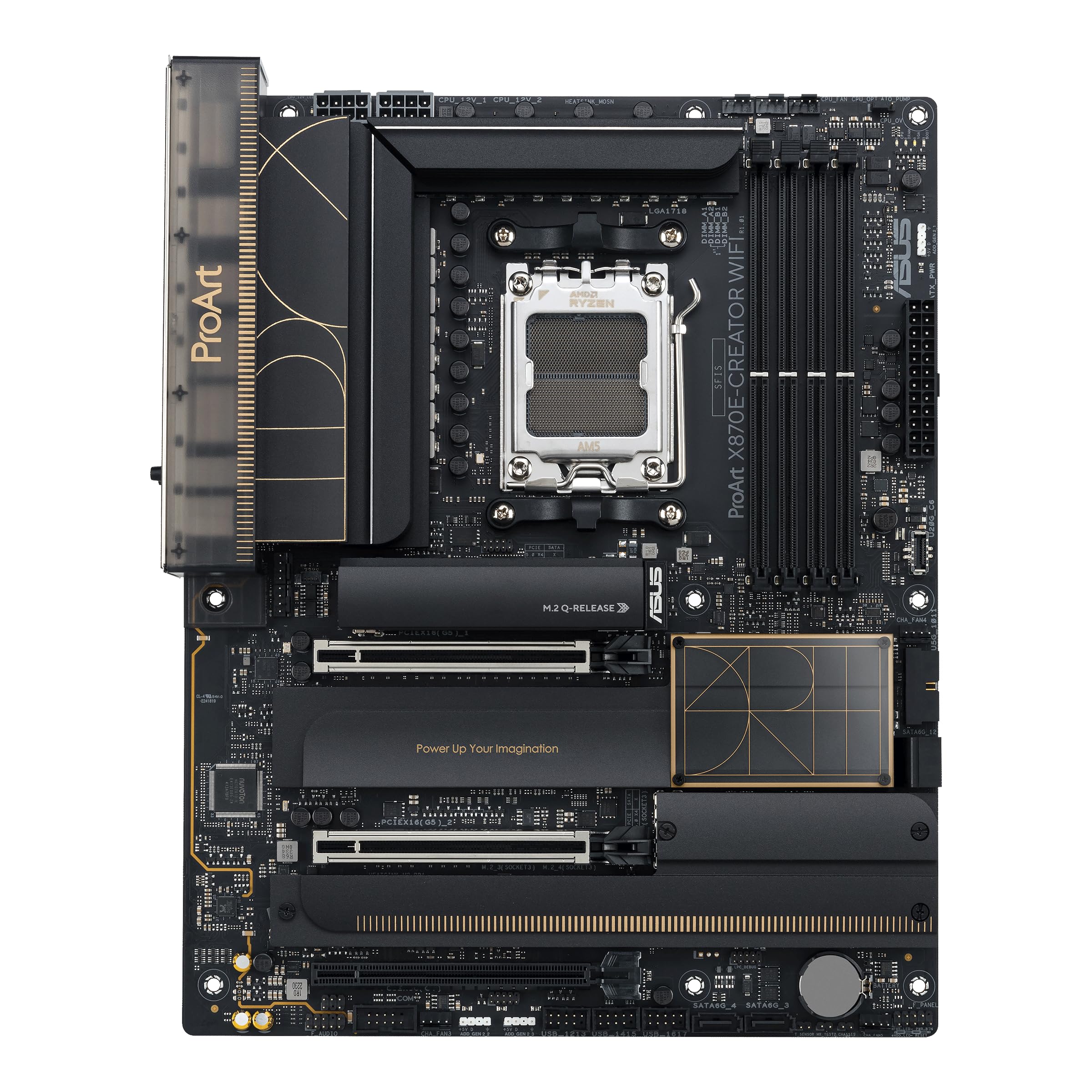 ASUS PROART X870E-Creator WiFi Mainboard Sockel AM5 (AMD, X870E, ATX, DDR5, PCIe 5.0, 4X M.2, 10Gb & 2.5Gb Ethernet, WiFi 7, Dual USB4, HDMI 2.1) X870 ProArt E-Creator WiFi Angebot bei HelloDeals
