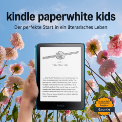Amazon Kindle Paperwhite Kids (neueste Generation) – Größeres, blendfreies 7-Zoll-Display – Mit Kindle lesen Kinder durchschnittlich mehr als mehr als 45 Minuten – 16 GB – Cyber-Skyline-Design Angebot bei HelloDeals