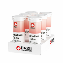 MaxiNutrition Hydration Tabs Pink Grapefruit 6er Pack Elektrolyte-Tabletten Für Erfrischendes Fitnessgetränk, Regenerierung Des Mineralhaushalts, Zuckerfrei, Vegan, Ohne Künstliche Aromen Angebot bei HelloDeals