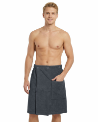 LAYNENBURG Premium Saunakilt Herren mit Knopfverschluss - 100% Baumwolle – Öko-Tex 100 - Männer Saunatuch - Frottee Sauna-Handtuch, Kilt Gummizug für Wellness, Spa & Sauna (M-XL anthrazit) Anthrazit M-XL Angebot bei HelloDeals