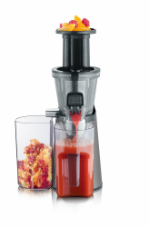 Severin Slow Juicer – Entsafter für Saft, Sorbet, Eis, Marmelade, frozen fruits, elektrische Saftpresse aus Edelstahl, einfache Reinigung dank Easy-Clean Konzept, 1L Auffangbehälter, 150W, ES 3571 Slow Juicer, 1,0L Angebot bei HelloDeals