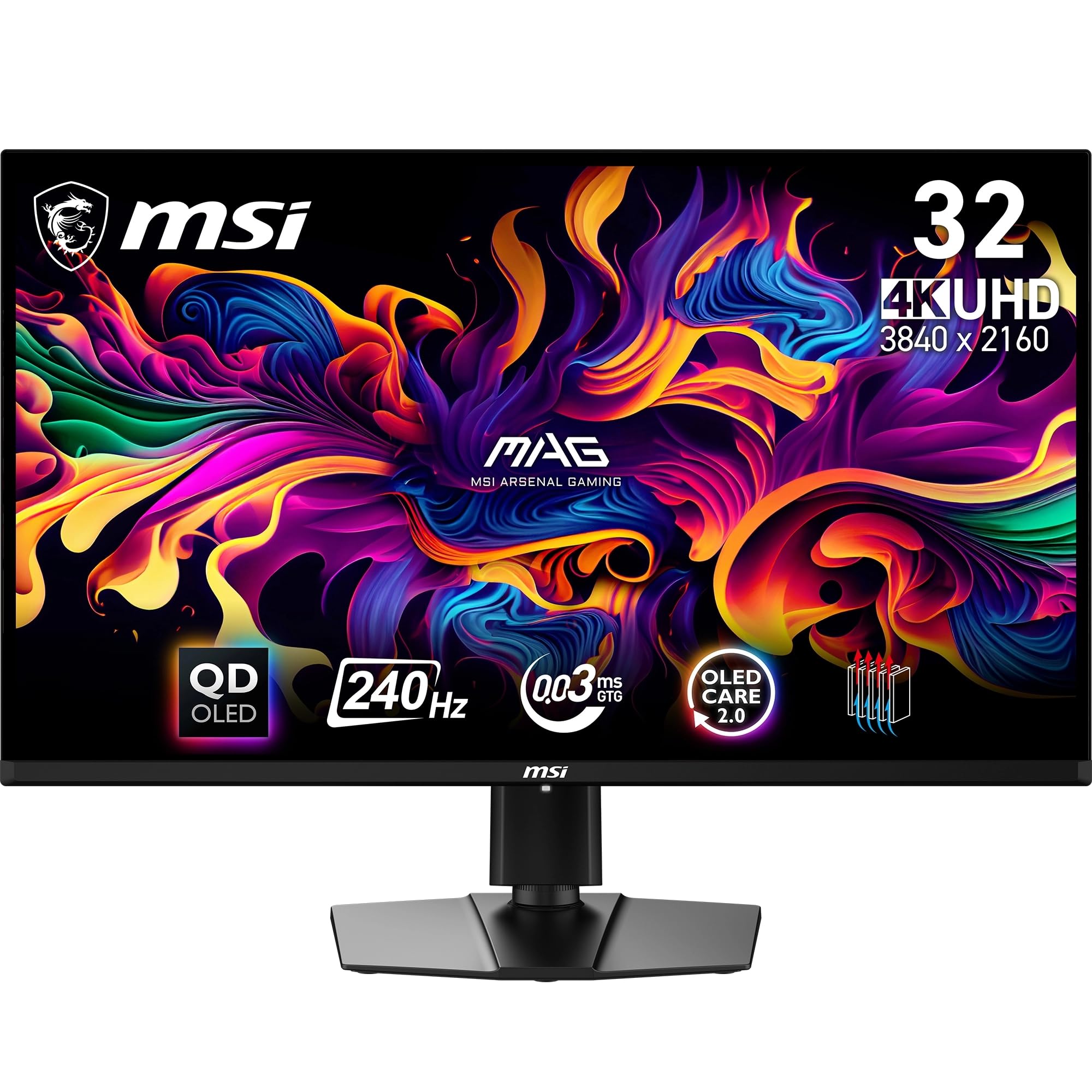 MSI MAG 321UPX QD-OLED 31.5 Zoll 4K UHD Gaming Monitor - 3840 x 2160 Quantum Dot OLED Panel, 240Hz / 0.03ms, 99% DCI-P3, ΔE≤2, DisplayHDR True Black 400 - DP 1.4a, HDMI 2.1, USB Type-C 32 Zoll 4K-UHD (3840x2160) 240 Hz Angebot bei HelloDeals