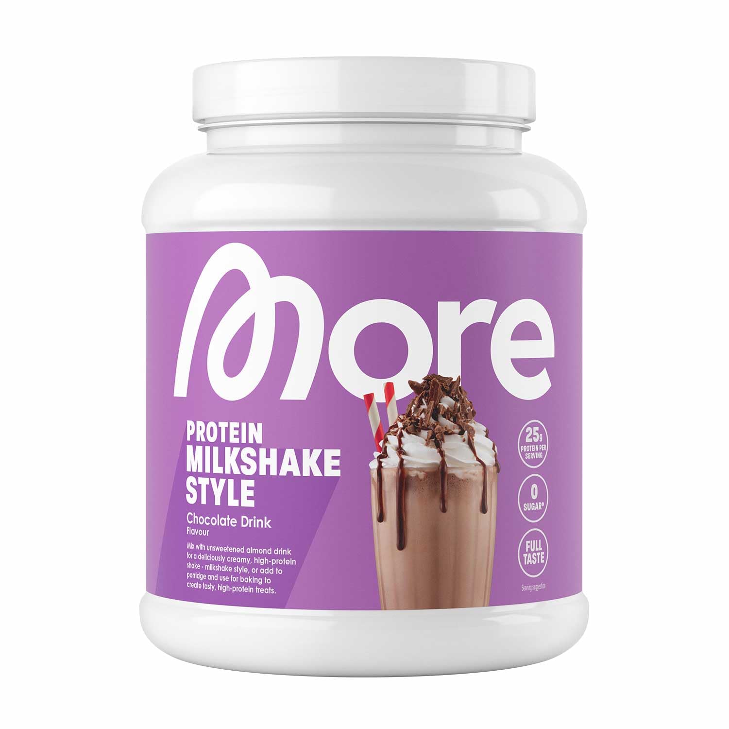 MORE Protein Milkshake, Trinkschokolade, 600 g, Mix aus Whey Konzentrat und Casein ideal zum Muskelaufbau und -erhalt, mit Laktase - made in Germany Trinkschokolade 20 Portionen (1er Pack) Angebot bei HelloDeals