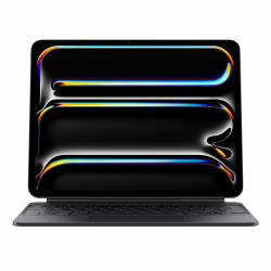 Apple iPad Magic Keyboard Case für das 13'' iPad Pro (M4) für angenehmes Tippen, integriertes Trackpad, Reihe mit Funktionstasten, Deutsch - Schwarz ​​​​​​​ Schwarz Deutsch Angebot bei HelloDeals