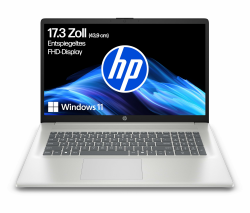HP Laptop mit 17,3" FHD Display, Intel Core i7-1355U, 16 GB DDR4 RAM, 1 TB SSD, Intel Iris Grafik, Windows 11, QWERTZ, Silber inkl. 25 GB Dropbox-Speicher für 12 Monate Intel Core i7-1355U 2025 Silber Angebot bei HelloDeals