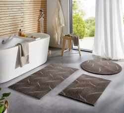 Taracarpet Badematte Homestyle rutschfest waschbar Badezimmerteppich Bad-Vorleger, WC Deko, Duschvorleger für Dusche und Badewannen sehr weich und kombinierbar Anthrazit Dühne 080x150 cm Anthrazit Dühne 80 x 150 cm (Rechteckig) Angebot bei HelloDeals