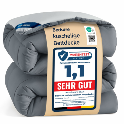 BEDSURE Bettdecke 200x200 Ganzjahresdecke Steppdecke - Bettdecke Ohne Bezug 200x200cm 300GSM - 4 Jahreszeiten Bettdecken Wende Grau/Hellgrau, Weiche Warm Duvet Schlafdecke für Allergiker 200x200 cm 02 Grau/Hellgrau Angebot bei HelloDeals