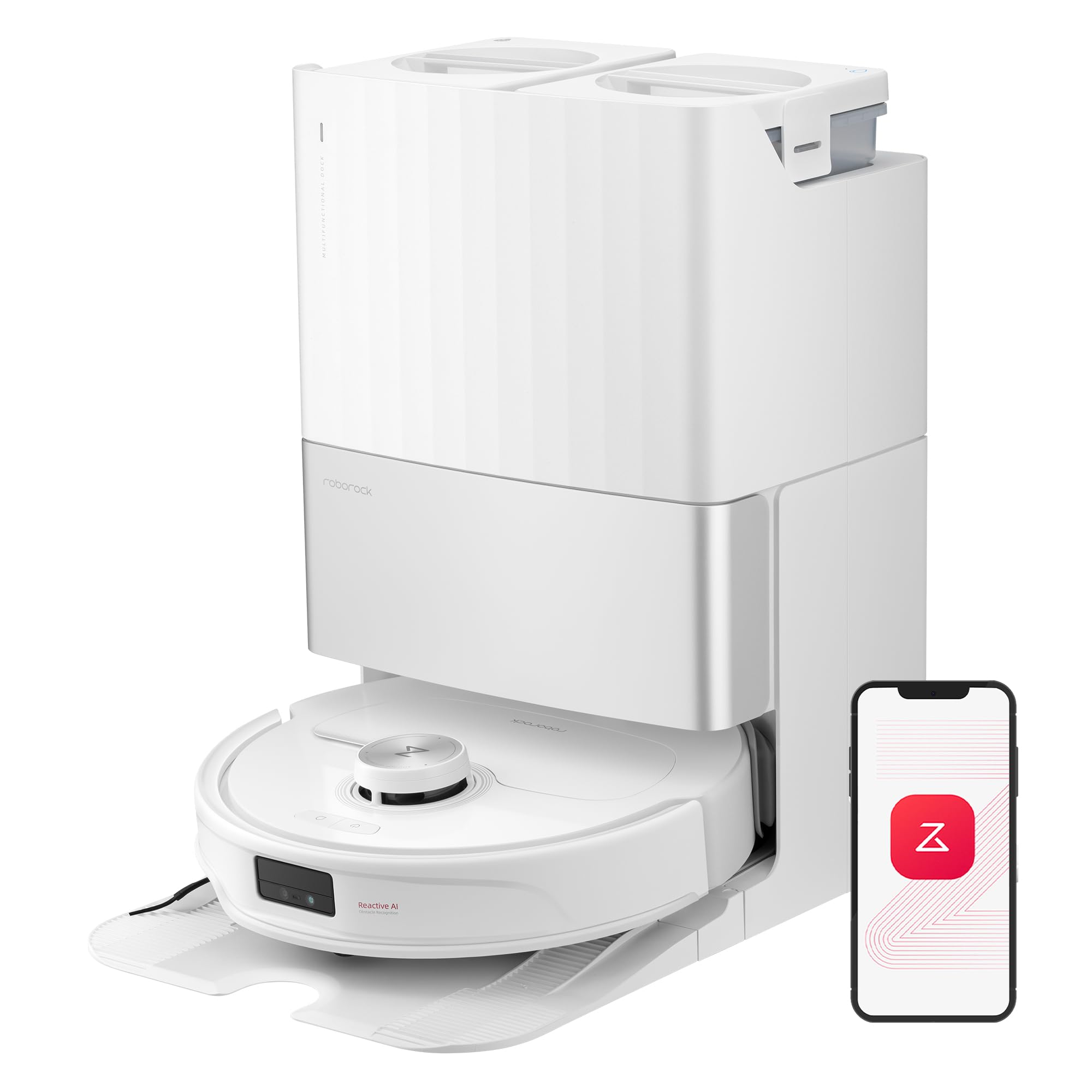 roborock Qrevo Master Saugroboter mit Wischfunktion&Hebarem Wischmopp, Saugkraft von 10.000 Pa, intelligenten Sprachassistenten, App-Steuerung (Weiß) (Generalüberholt) Roborock Qrevomaster Weiß Angebot bei HelloDeals