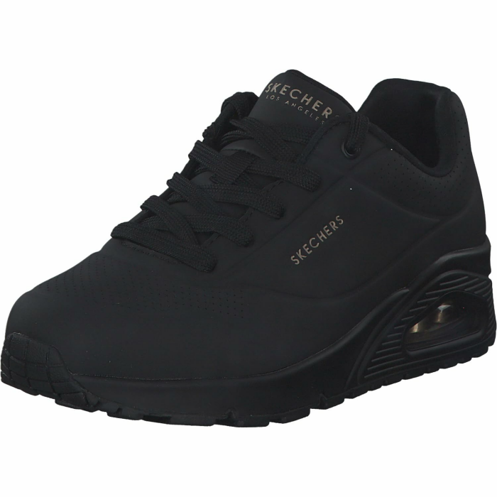 Skechers Damen UNO Stand On AirSneakers 38 EU Black Durabuck Mesh Angebot bei HelloDeals