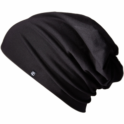 Enter the Complex® Leichte Beanie Mütze, Herren und Damen, Übergangsmütze, Herbst, Frühling, Sommer Beanie, Dünne Kopfbedeckung, Baumwolle (Jersey) L-XL Schwarz Angebot bei HelloDeals