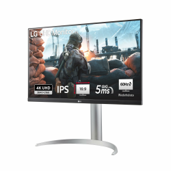 LG, 27 Zoll, Ultra HD 4K Monitor, 68.4cm, 16:9, Super Resolution, 3840 x 2160, 60Hz, 5ms, HDR10, AMD FreeSync, DCI-P3 95%, DisplayHDR 400, 27UP850K-W.AEU - Weiß & Schwarz Mit USB Type-C 90W Angebot bei HelloDeals