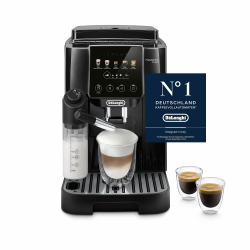 De’Longhi Magnifica Start - Perfetto Kaffeevollautomat mit LatteCrema-Milchaufschäumer, 4 One-Touch-Getränke, Cappuccino, Espresso Kaffeemaschine, Soft-Touch-Bedienfeld, Schwarz (ECAM220.91.B) Schwarz mit LatteCrema Milchsystem + Farb-Touch Bedienfeld Angebot bei HelloDeals