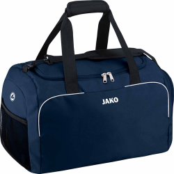 JAKO Sporttasche Herren Classico - Gym Bag mit Innentasche, geräumigem Hauptfach mit 2 Wege-Reißverschluss & Mesh-Fach, Verstellbarer Schultergurt 2 (Junior) - 50 CM Marine Angebot bei HelloDeals