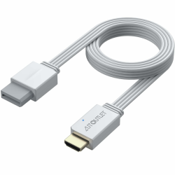 AUTOUTLET Wii HDMI Adapter, ECHT Plug and Play, 1080P/720P Wii auf HDMI Konverter unterstützt Alle Wii Display Modi, WII HDMI Kabel mit 150cm Integrierte WII- und HDMI-Kabel-Design (Weiß) 150cm Weiß Angebot bei HelloDeals