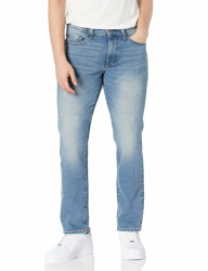 Amazon Essentials Herren Slim-Fit-Jeans - Auslauffarben 33W / 32L Helle Waschung Angebot bei HelloDeals