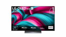 LG OLED55C5ELB TV 55 Zoll (139 cm) 4K OLED evo AI TV (α9 Gen8 4K AI Prozessor, webOS 25, 120Hz (VRR bis zu 144Hz)) [Modelljahr 2025] 55 Zoll 2025 Angebot bei HelloDeals