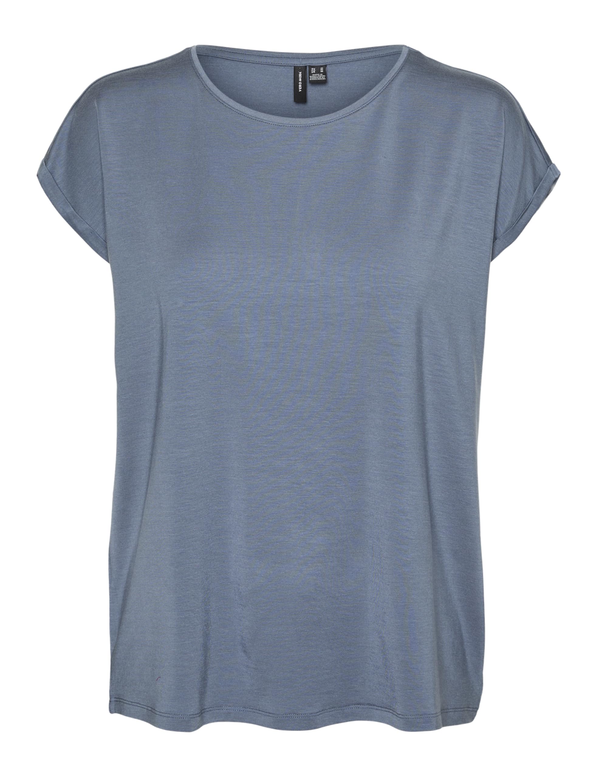 VERO Moda Damen Vmava Plain Ss Top Gajrs Noos T-Shirt L China Blue Angebot bei HelloDeals