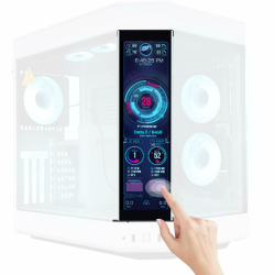 GeeekPi 12.6 Inch IPS LCD Touch Screen Monitor FHD 1920x515 Display, Fit for Hyte Y60 PC Case CPU GPU Secondary Monitor Panel, Built-in Dual Speakers, Plug & Play,with up to 10-Points of Multi-Touch Angebot bei HelloDeals