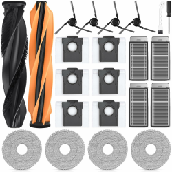 22 Stück Zubehör für Dreame X50 Ultra/L40s Pro Ultra/L50 Pro Ultra/Mova V50 Ultra/X50 Master/Matrix10 Ultra Saugroboter, 2Hauptbürste 4Wischtücher 4Filter 6Staubbeutel 4Seitenbürsten 1Reinigungsbürste 22 Stück X50 Ultra Complete Zubehörset Angebot bei HelloDeals