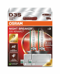 Osram D3S 35W XENARC® NIGHT BREAKER® LASER +220% 3 Jahre Garantie* 2 St 2 Lamps D3S Angebot bei HelloDeals